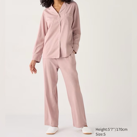 Uniqlo airism pink cotton pyjama set - Picture 2 of 16